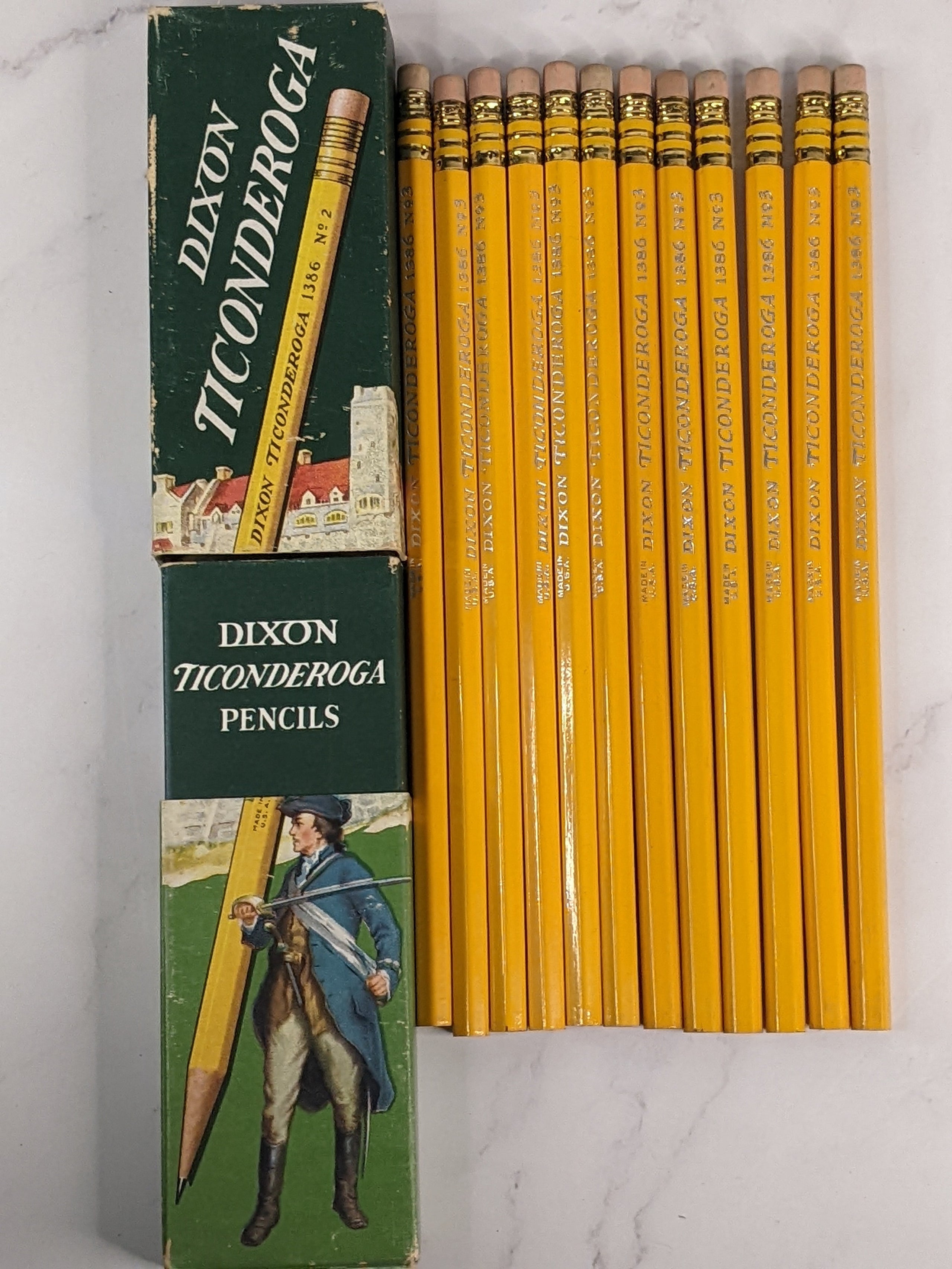 Vintage Dixon Ticonderoga Pencil Set